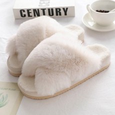 모모숲 여성용 겨울 방한 발열 부드러운 실내용 슬리퍼 M