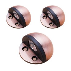 橡膠磁吸式門擋 銅色, 3個