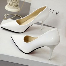 Paperments 漆皮細跟裸色高跟鞋 00312 7cm