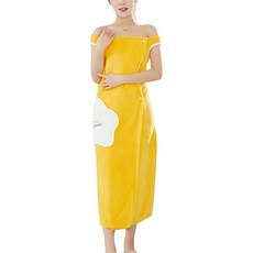 抹胸浴袍 空氣感浴袍 01 口袋款式 XL 110~130kg, 杏黃色, 1個