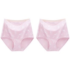 WBB 高腰棉質印花無痕內褲組 WH019 2入