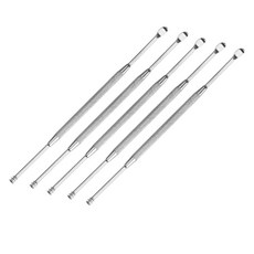 簡約鈦製耳挖棒 05 銀色 1, 1件, 5個