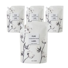 PURE LABEL 溫和洗衣精 清新棉花香 一般/滾筒洗衣機兼用, 4包, 1L