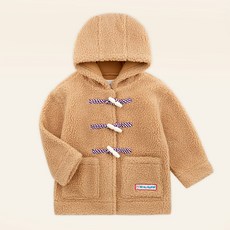 mollimelli 童款木鈕扣毛絨夾克