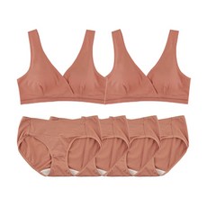 뉴니끄 모코랩 수유브라 2p + 팬티 4p 세트