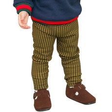 KKAKKUNGNORITER 孩童款時尚格紋內搭褲