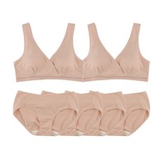 IUNIQUE 哺乳內衣 2入+內褲 4入