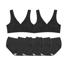 IUNIQUE 哺乳內衣 2入+內褲 4入