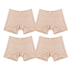 IUNIQUE 素色簡約孕婦四角內褲組 4入