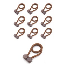 立方體窗簾磁鐵 40 x 2.5cm, 棕色的, 10個