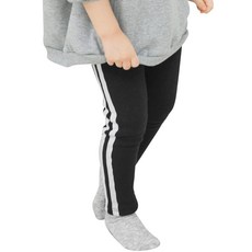 KKAKKUNGNORITER 孩童款時尚雙條紋內搭褲