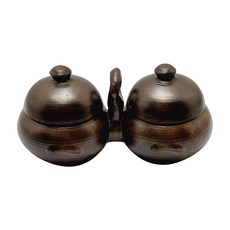 泰華陶藝翁器 2格 調味料盤, 1個