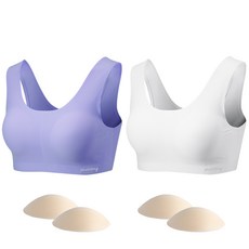 푸딩언더웨어 학생 주니어브라 2종 + 교체용 브라패드 4p