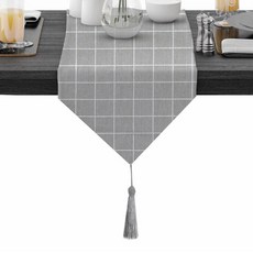 미니멀 북유럽 테이블 매트, 20 회색 격자 회색, 300 x 2600 x 30 mm