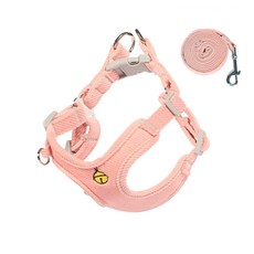 carno 韓國寵物粉彩鈴鐺線束套裝 L, 粉色的, 1套