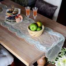 Daisshu 奢華桌旗, 01 經典綠, 40 x 180 cm