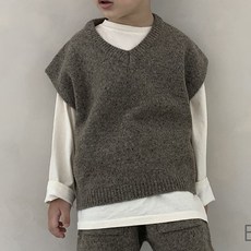 Neel 孩童南瓜針織背心