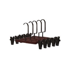 Homecaron 高級設計北歐風褲架, 黑色, 5個