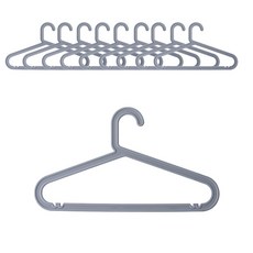 Wadada Shop 圓弧衣架, 深灰色, 10個