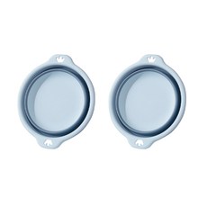 城市折疊旅行盆, 2個, 藍色