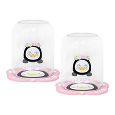 Pengsoo 刷牙杯+支架套組, 混色, 2套