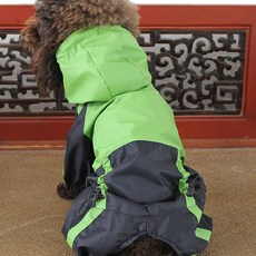 大型 小型 寵物雨衣, 03 綠色, 1個
