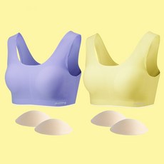 puddingunderwear 女童學生可愛布丁內衣 2件 + 可替換胸墊 4片