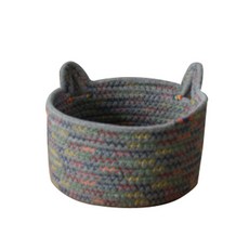 零食收納籃 L號, 灰色, 1個