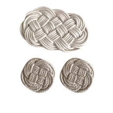 Selection手工棉質茶杯墊 大型+小型 2入, 單色