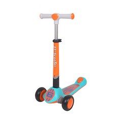 21st ScooTer 賽艇行業兒童 21 世紀歐洲賽車折疊踢板, POP ORANGE & BLUE