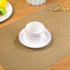 포딜 원컬러 테이블 매트 4p, 골드, 45 x 30 cm, 4개