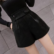 MEICHEL 女款高腰寬版熱褲 00260