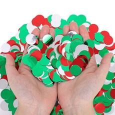 Joyparty 氣球裝飾圓形紙片 聖誕節色系組合, 混色, 3個