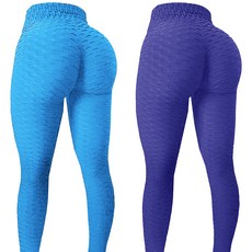 女款提花泡泡緊身褲 2入