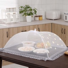 Trendy Cube蕾絲折疊桌巾 方形雛菊, 1個