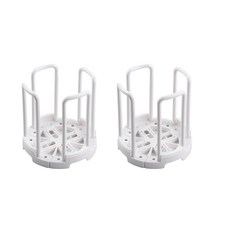 Haemil 簡約廚房碗盤整理架 2入, 白色