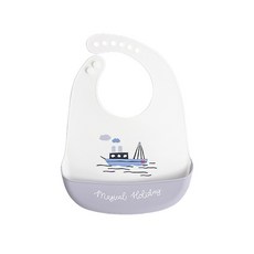 스타빈 큐트캐릭터 실리콘 턱받이, 배, 1개, 1개입