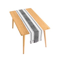 滿版提花桌旗, 黑色, 35 x 150 cm, 1個