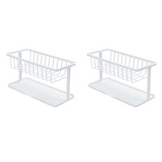 수세미 바스켓 거치대, 화이트, 2개