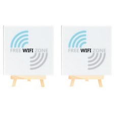 Garden in the City 壓克力 WiFi 標示牌 180 W-10 2入, 白色, 1個