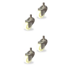 MASTER. S DS 22系列 不銹鋼輕量型腳輪 DS 2230 NYL-BT 7.6cm 不銹鋼尼龍 (白色) 螺栓-(BT), 4個