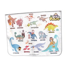 Pororo 淘氣小企鵝 卡通人物車用遮陽板, 恐龍圖鑑, 1個
