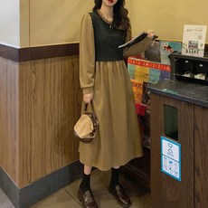 PAPERMENTS 露背長版連衣裙, 米色