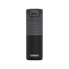 캄부카 에트나그립 3in1 버튼 보온 보냉 프리미엄 텀블러, 블랙스틸, 500ml