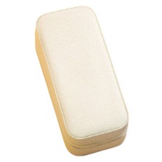 LAFORU 便攜式飾品拉鍊長盒收納盒 白色, 1個