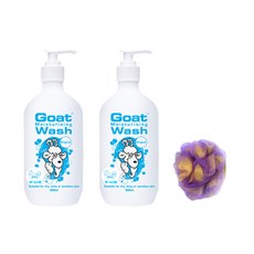 Goat 沐浴露 500ml 2入+淋浴球 隨機出貨, 1組