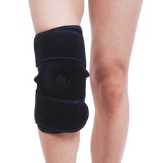 휴스퍼트 스포츠 헬스 블랙 무릎 보호대, 1개