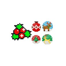 聖誕節造型拼豆積木 10mm, 混色