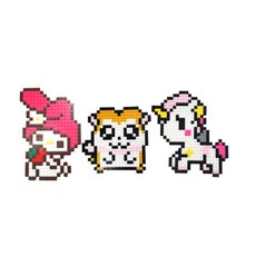 Block N Story 10mm D型積木組合包 大兔子 + 倉鼠 + 獨角獸1, 混色, 1個