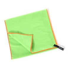 攜帶式運動毛巾+矽膠套, 綠色, 1個